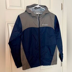 Columbia Kids Blue and Gray Raincoat